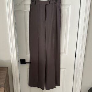 Elegant Brown Wide-Leg Trousers